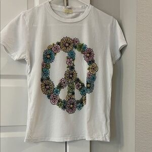Mother Little Goodie Goodie Graphic T-Shirt Peace Flowers